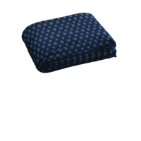 Sunbeam Micro-Mink/Sherpa Heated Throw Blanket, Blue Snowflake Front_Angled_Right