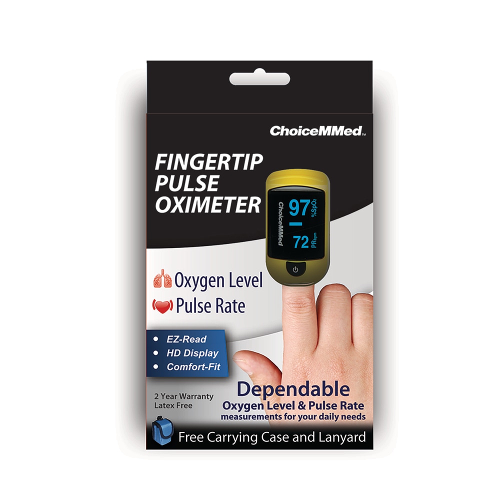 Choice MMed Fingertip Pulse Oximeter, Digital Pulse Rate Monitor