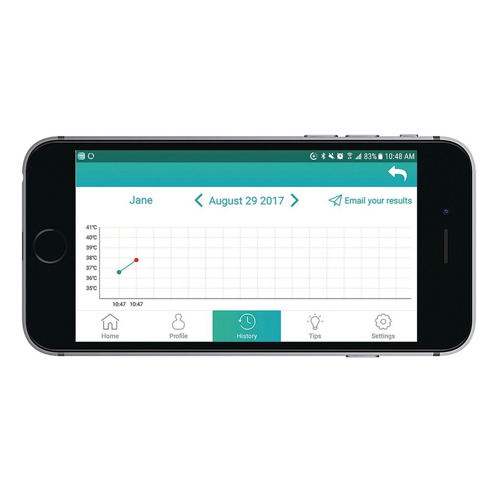 Bios Diagnostics Precision Temp Digital Ear Thermometer with Bluetooth