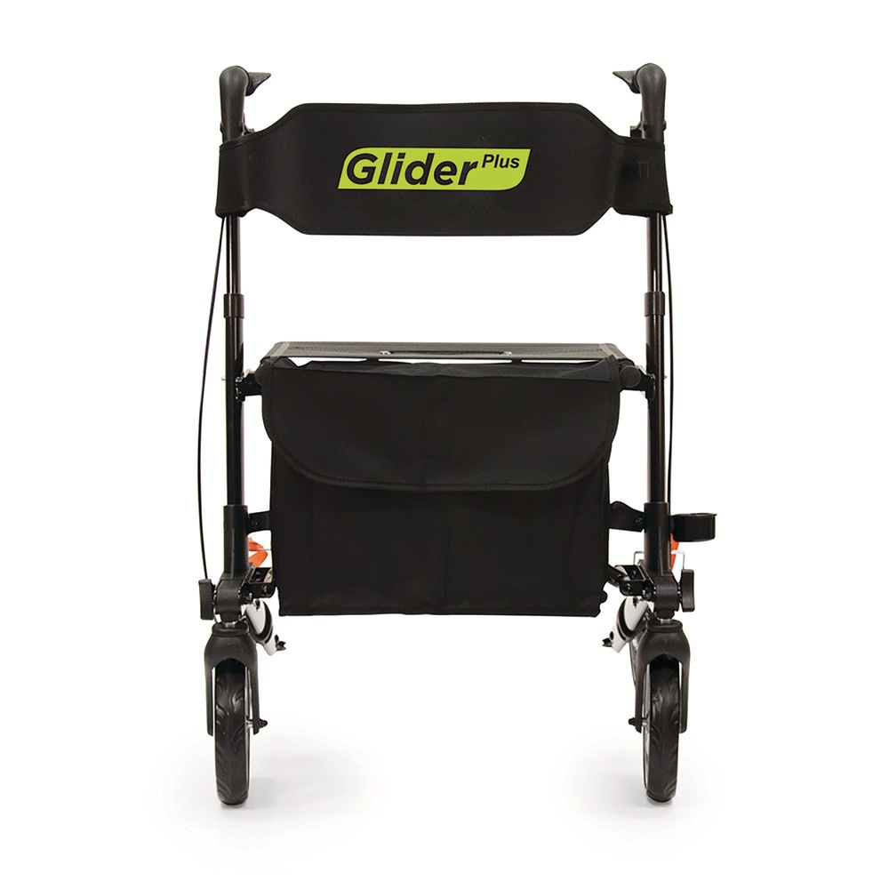 Bios Living Glider Plus 4Wheel Folding Rollator with Seat & Backrest