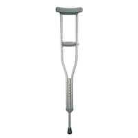 Bios Living Height Adjustable Lightweight Aluminum Padded Crutches, Adult, Medium, 2-pc Front_Flat