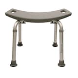 Bios Living Height Adjustable Bathtub & Shower Safety Bench Seat with Built-in Handles, Grey, 14 to 20-in Height Front_Elevated