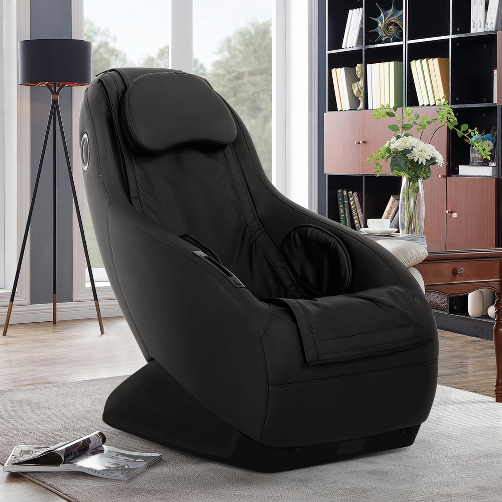Best Office Deluxe Full Body Gaming Massage Chair With Caster Wheels And Bluetooth Black 4975