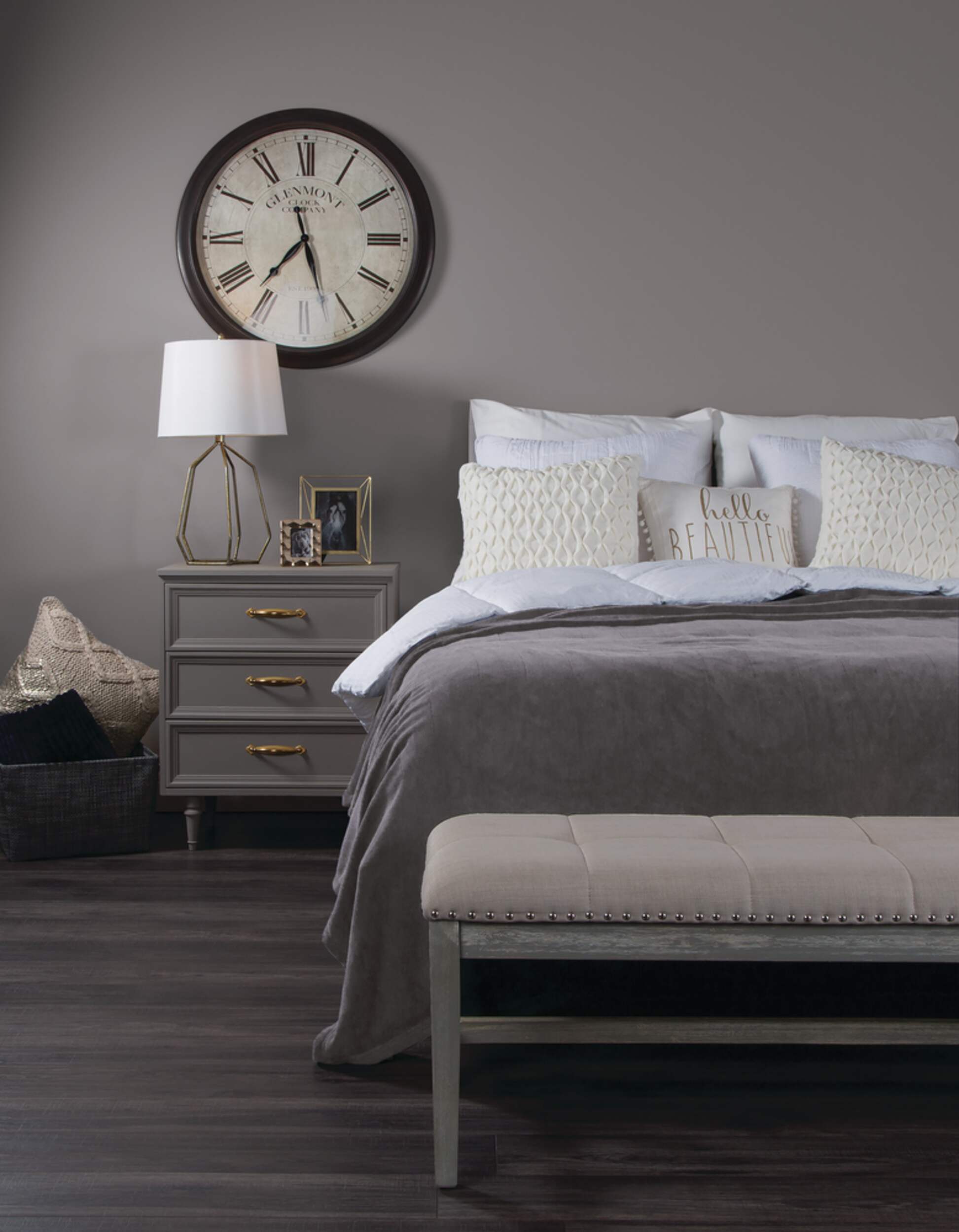 Sunbeam Microplush Electric Heated Throw Blanket with Full/Queen Dual Control, Brushed Nickel