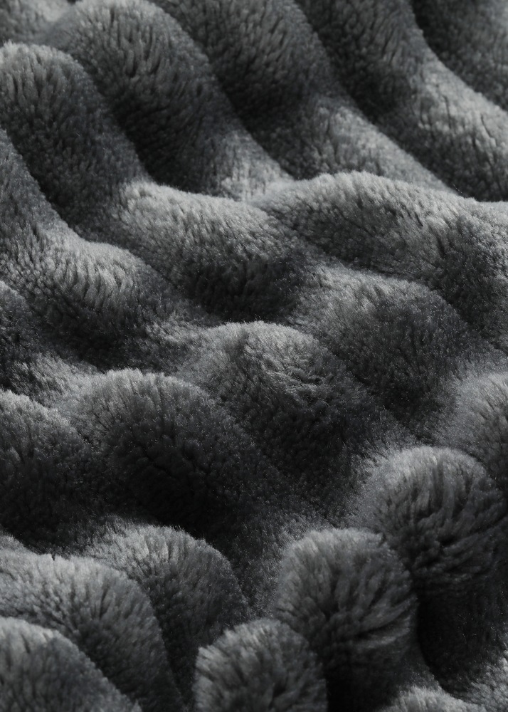 Sunbeam Textured Velvet Heated Throw, Dark Shadow Canadian Tire