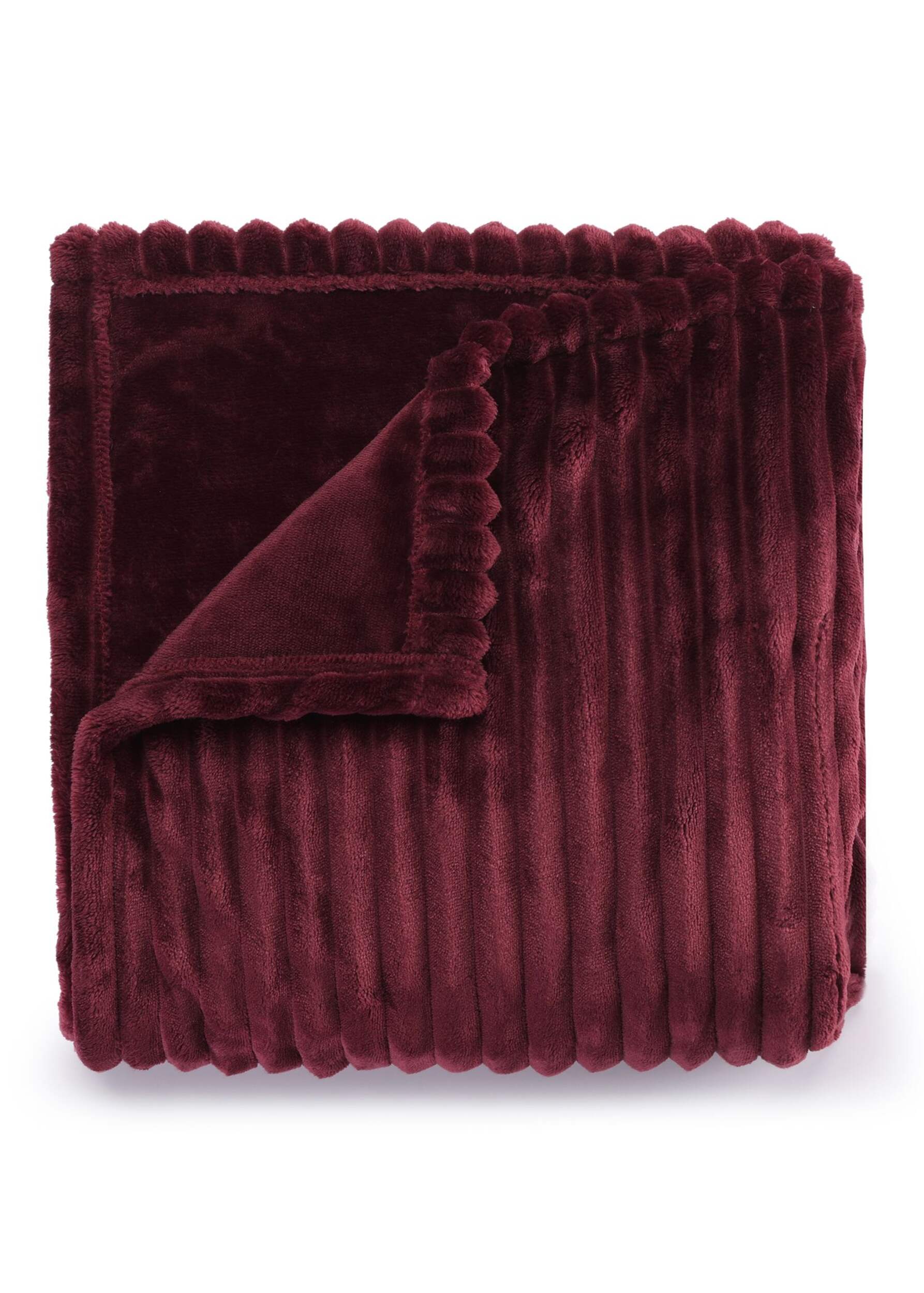 Sunbeam Textured Velvet Heated Throw, Bordeaux Canadian Tire