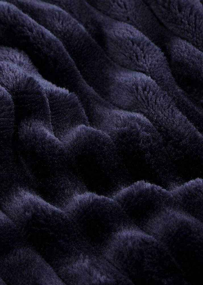 Sunbeam Textured Velvet Heated Throw, Orion Blue Canadian Tire