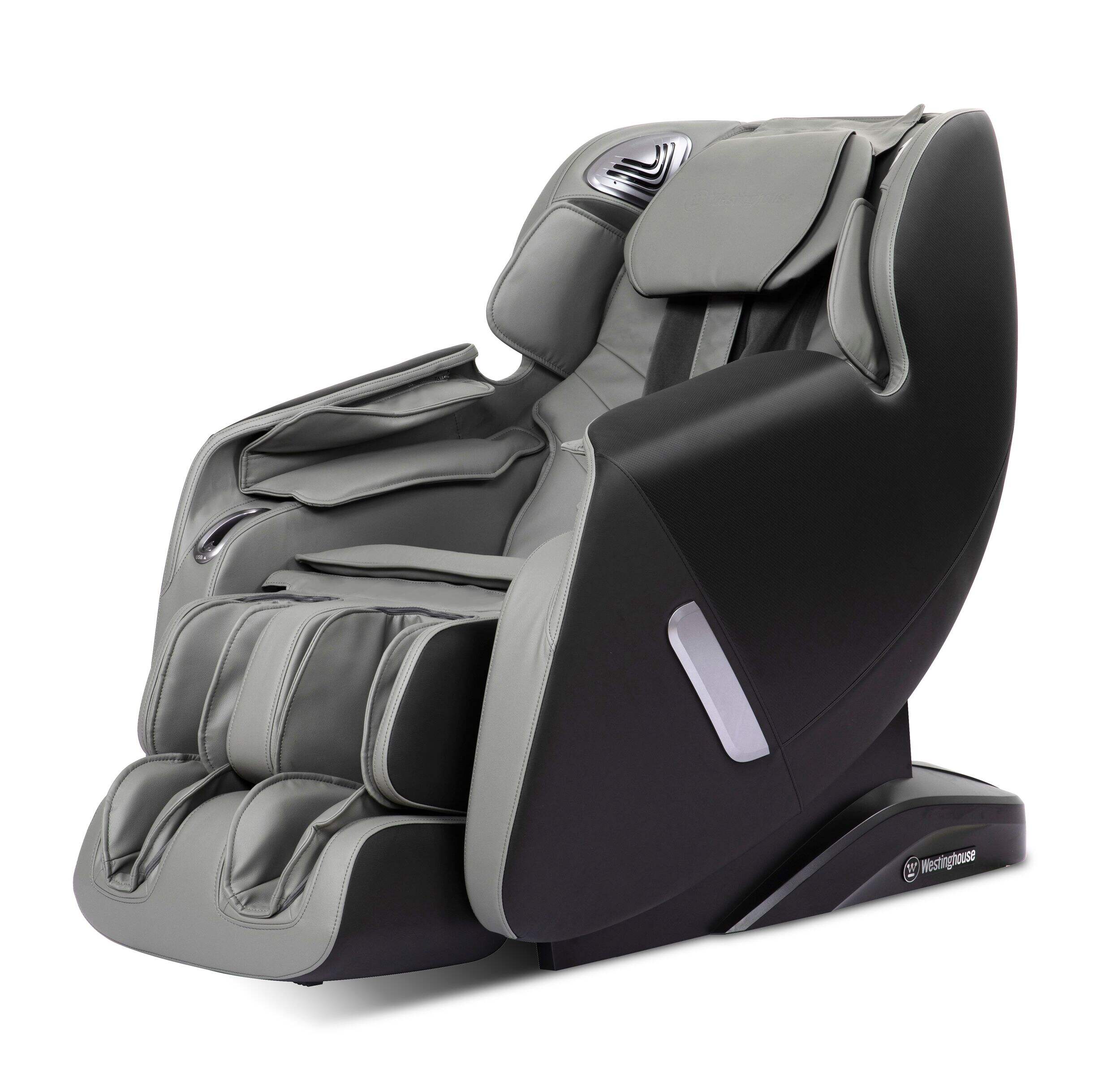 Fauteuil de massage Westinghouse WES41-800-3D, charbon Front_Three_Fourths_Angled_Left