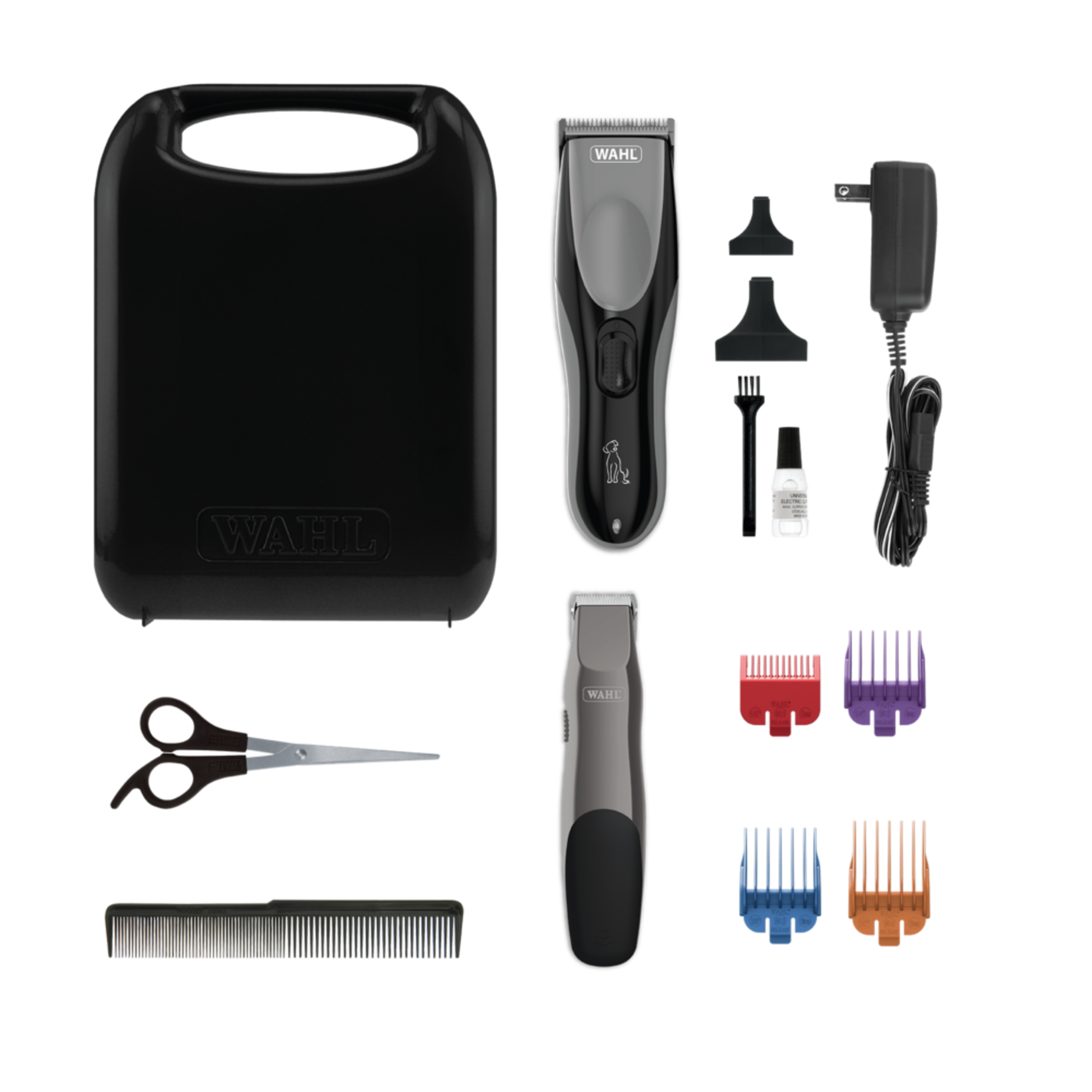 Wahl Groom Pro Rechargeable Pet Clipper Combo Kit, Model No. 58125, 14-pc Composite_or_Mixed