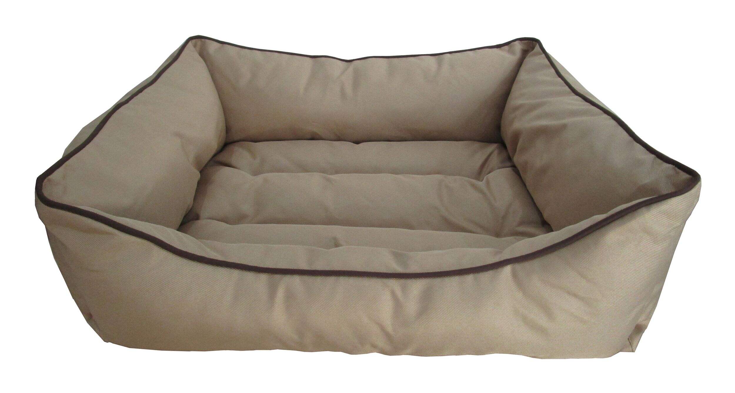 PAWS UP! Rectangle Microfibre Pet Bed Front_Elevated