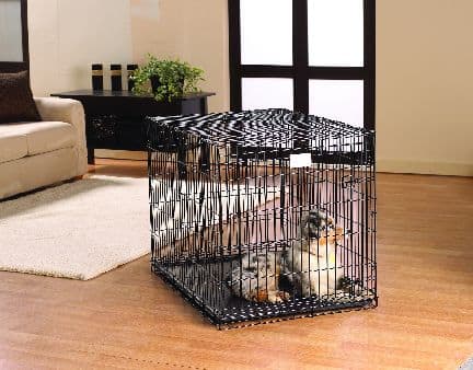 Puppy crate with divider for potty hotsell