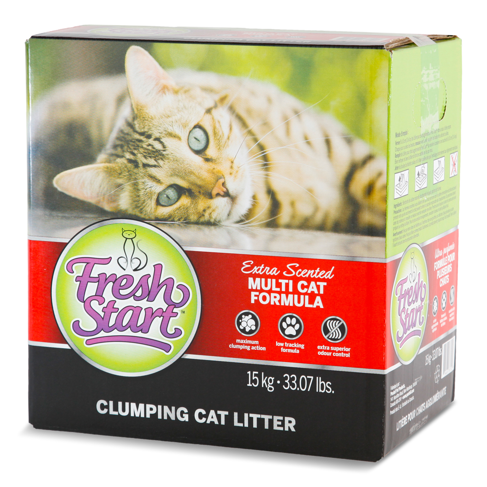 Fresh Start MultiCat Clumping Cat Litter, Scented, 15kg Canadian Tire