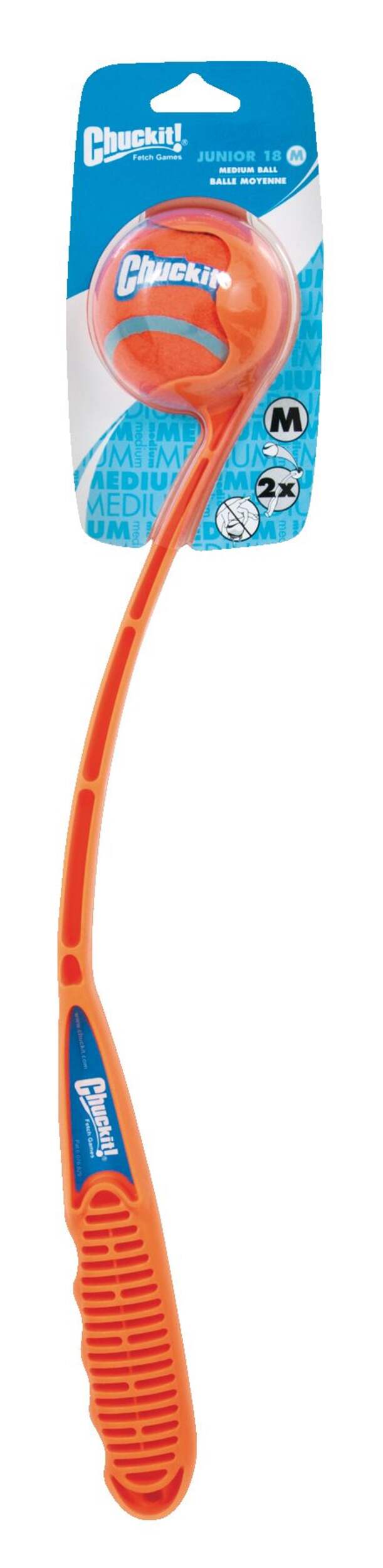Chuckit! Dog Ball Launcher Dog Toy, 18-m, 2-pc Front_Flat