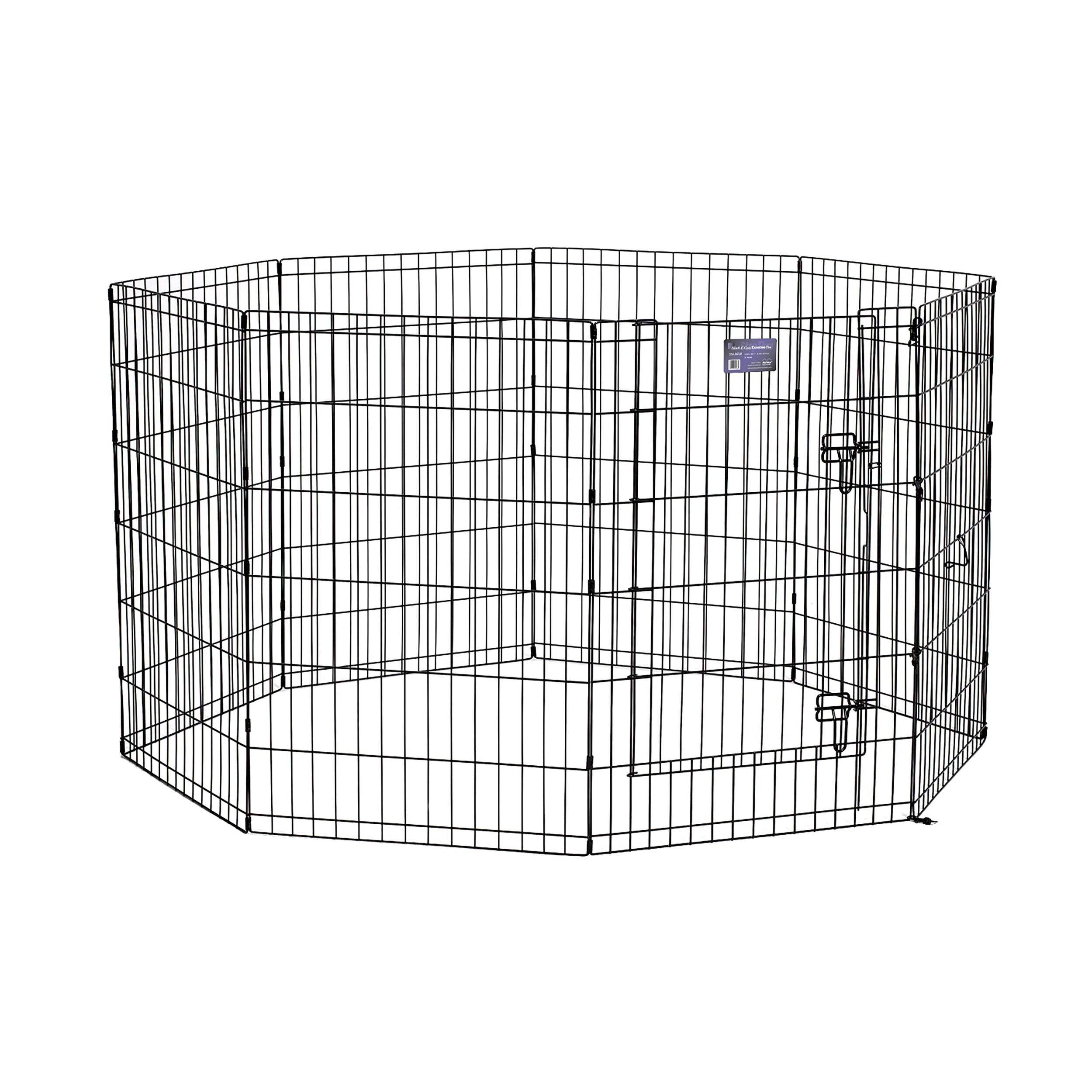 Midwest Dog Pen Fence , Collapsible and Foldable, Tool-Free Assembly, 36-in x 48-in Front_Flat