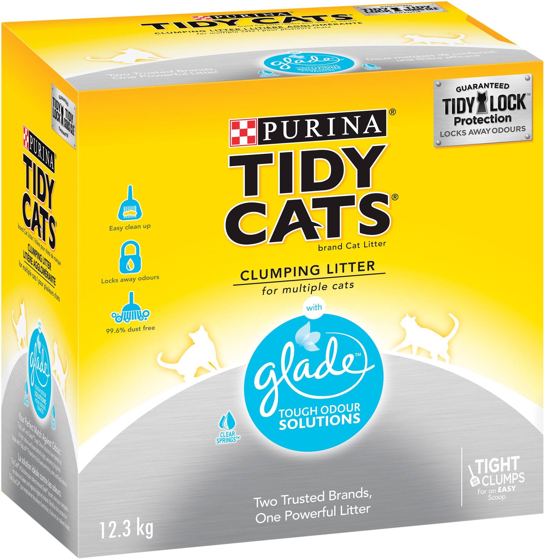 Purina Tidy Cats Glade Tough Odour Solutions Clumping Cat Litter 12.3 kg