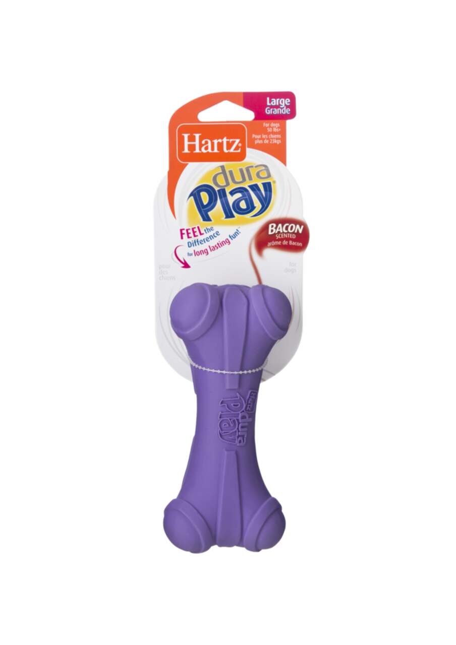 Purple squeaky dog sales toy