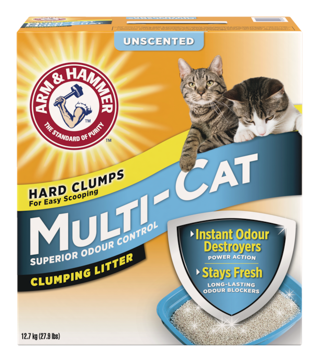Arm & Hammer MultiCat Clumping Cat Litter, Unscented, 12.7kg Canadian Tire