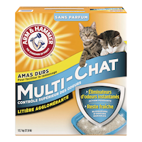 Litière agglomérante Multi-chat Arm & Hammer, non parfumée, 12,7 kg Front_Elevated