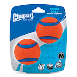 Chuckit! Balle en caoutchouc ultra résistant pour chiens, moyenne, orange Front_Flat
