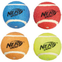 Nerf Dog Squeak Tennis Balls, Medium, 4-pk Front_Flat