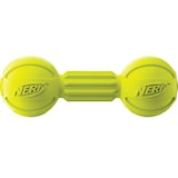 NerfDog Durable Rubber Retriever Barbell Chew Dog Toy, Large, Green Front_Flat