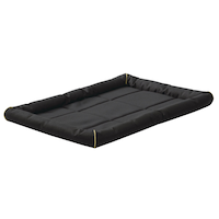 Midwest Homes Maxx Pet Ultra-Durable Crate Pet Mat, Washable, Black, 24-in Front_Angled_Left