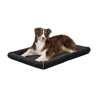 Midwest Homes Maxx Pet Ultra-Durable Crate Pet Mat, Washable, Black, 48-in Front_Angled_Left