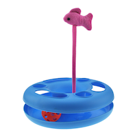 PAWS UP! Track Ball with Swatter Cat Toy Front_Flat