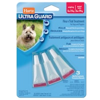 Hartz Ultra Guard Topical Flea and Tick Treatment For Dogs and Puppies, Assorted Sizes, 3-pk Front_Flat