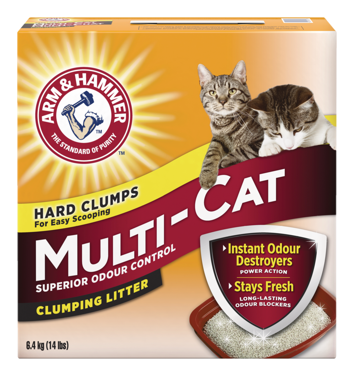 Arm Hammer Multi Cat Clumping Cat Litter Odour Control 18 kg