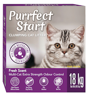 Litière agglomérante Multi-chat Purrfect Start, contrôle des odeurs, 18 kg Front_Angled_Right