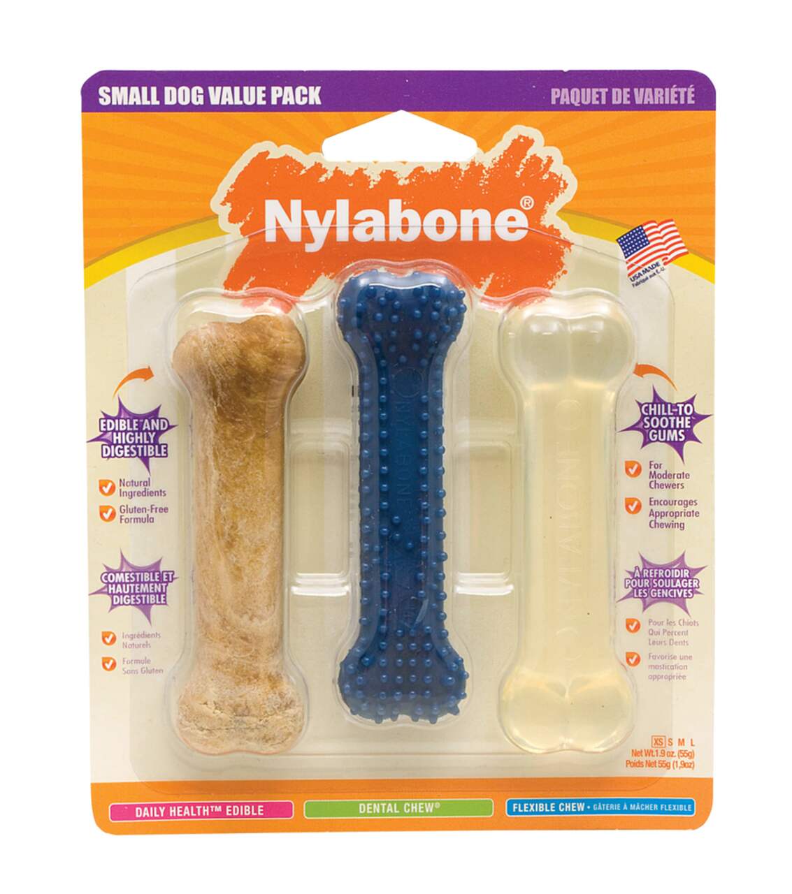 Nylabone small deals dog value pack