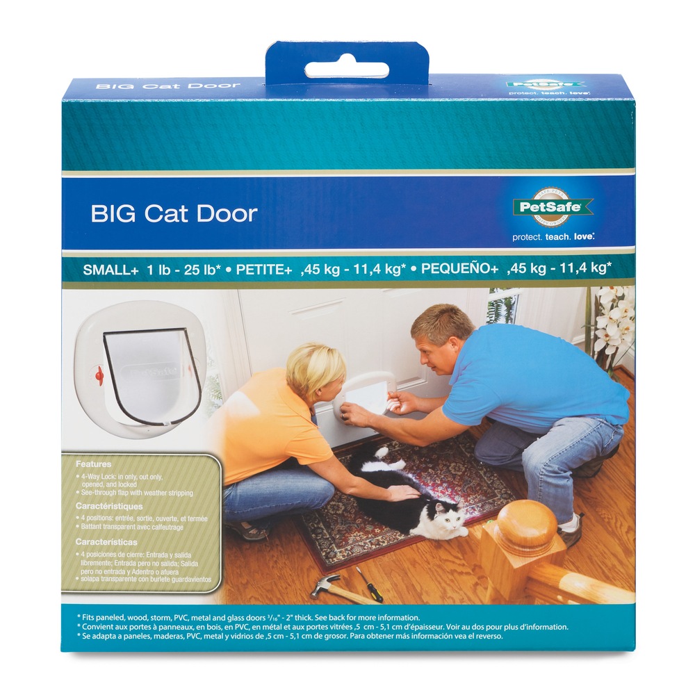 PetSafe 4Way Locking Cat Plastic Flap Door For Exterior and Interior