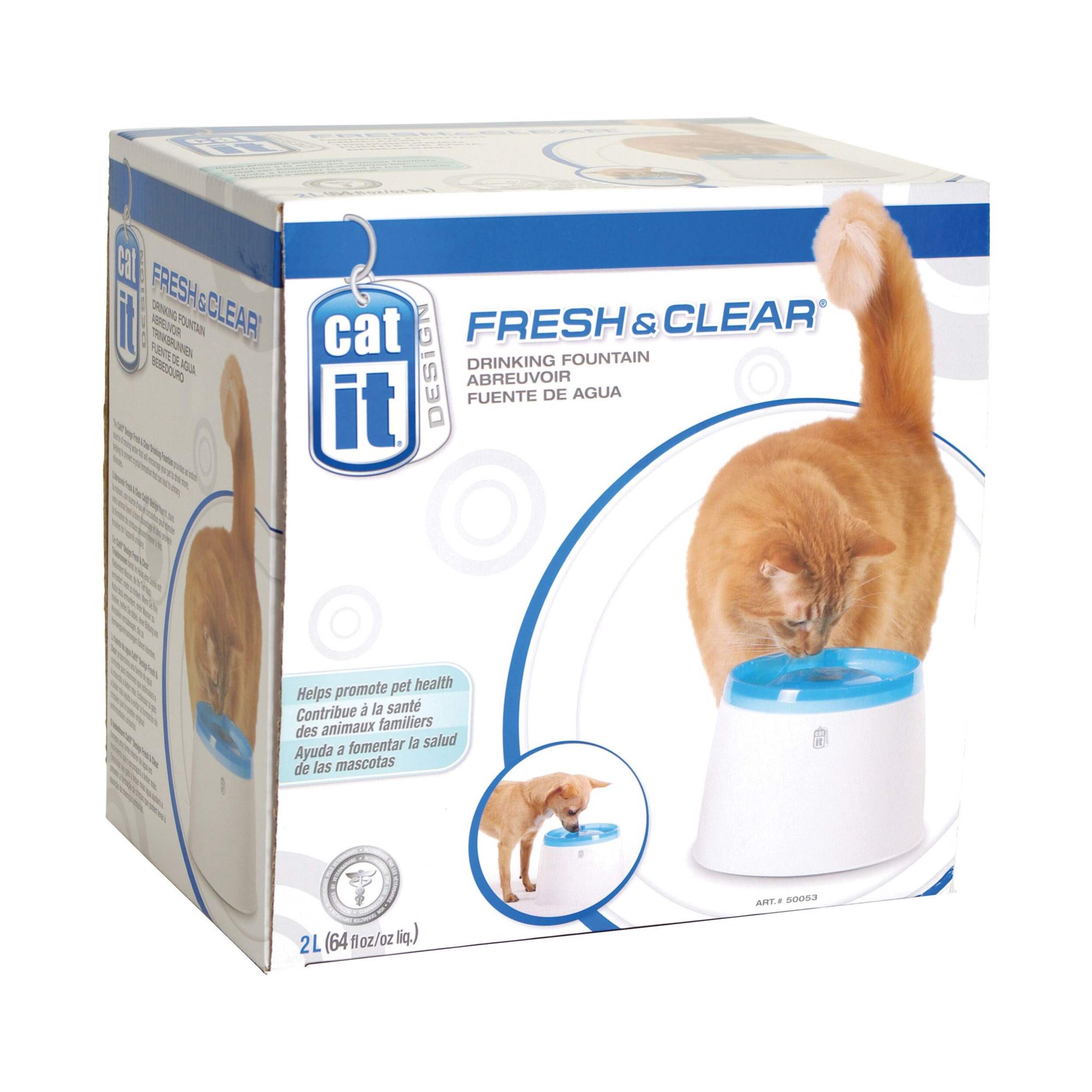 Dogit Fresh and Clear Fountain Front_Angled_Right