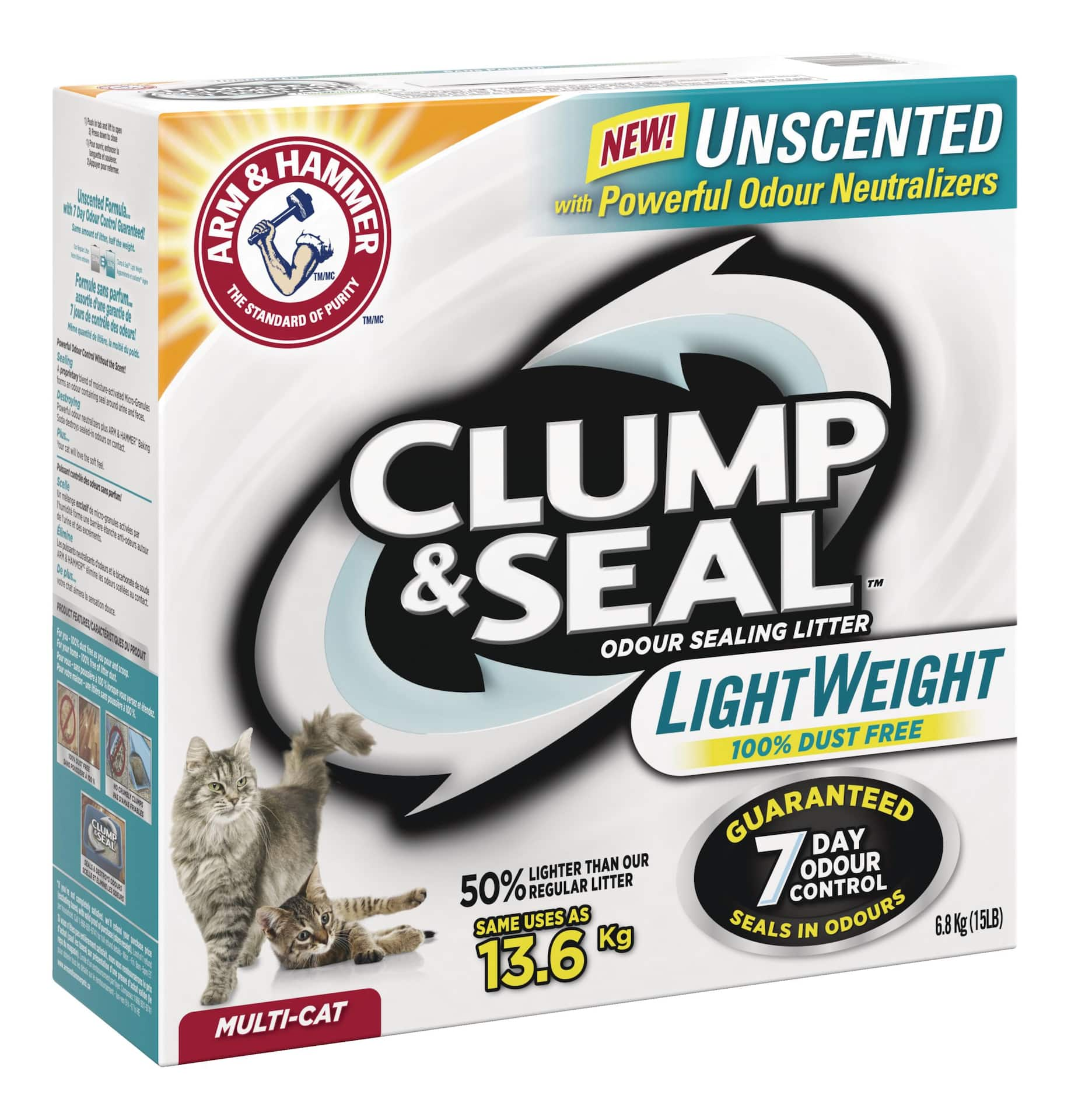 Arm and hammer clump and 2025 seal unscented