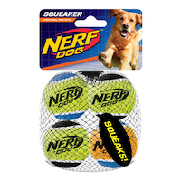 Balles de tennis durables pour chiens NerfDog, très petites, paq. 4