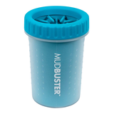 Nettoyant portatif pour pattes de chien Dexas MudBuster avec soies en silicone, moyen, bleu Front_Elevated