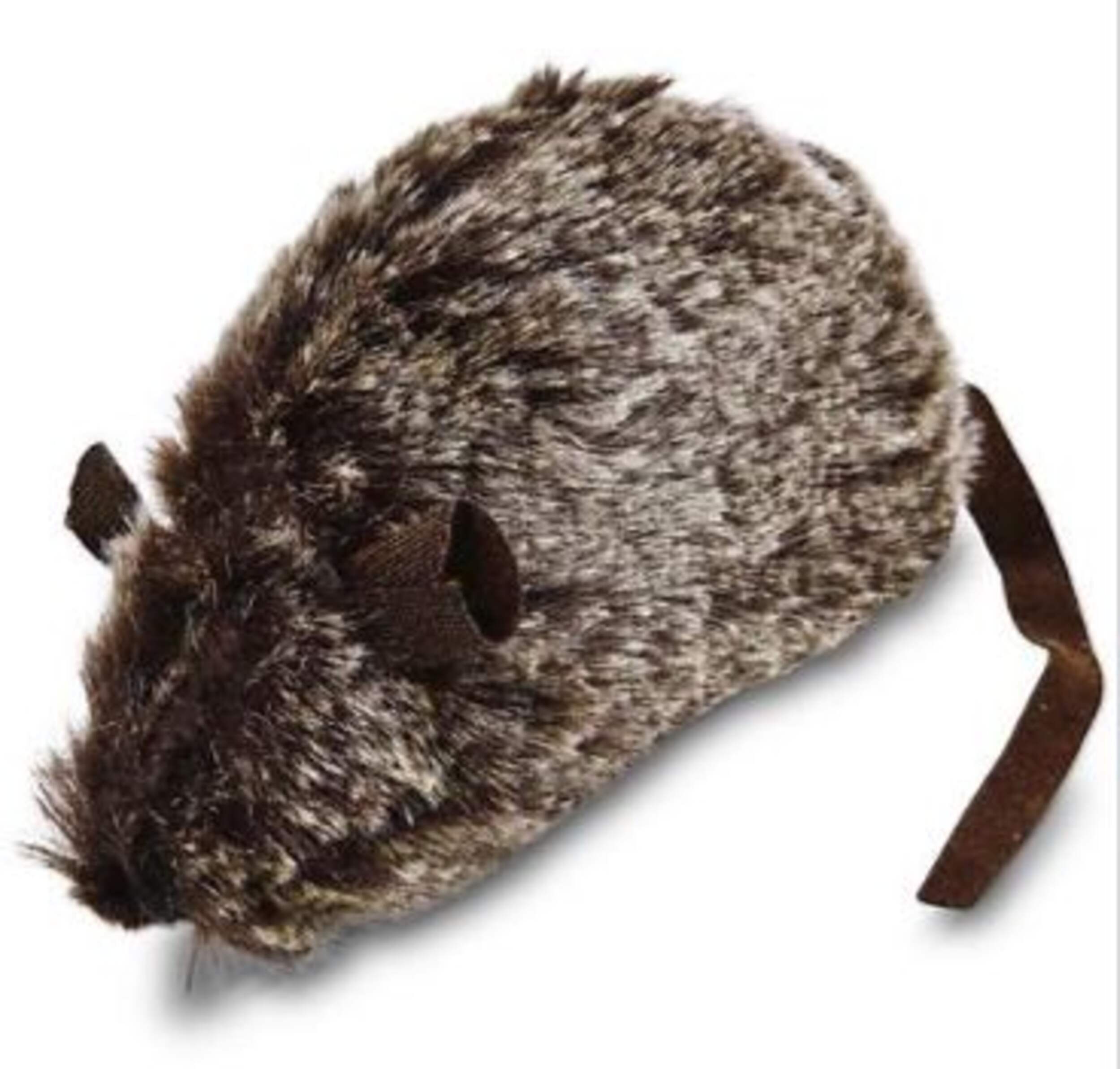 Petco Plush Giant Rat Cat Toy with Catnip Front_Three_Fourths_Angled_Left