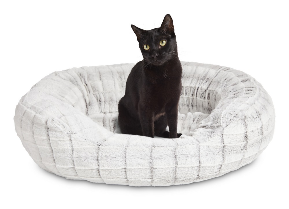 Petco Faux Fur Cat Bed, Washable, 20in x 18in, Grey Canadian Tire
