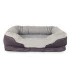 Petco Orthopedic Bolster Dog Bed Washable 40 in x 30 in Grey