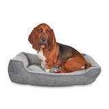 Petco Nester Dog Bed, 32-in x 24-in, Grey Front_Elevated