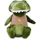 TrustyPup Durable Plush Alligator Dog Toy, Silent Squeaker