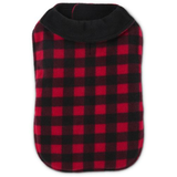 Petco Cozy Reversible Plaid Dog Coat Jacket, Large/X-Large, Red Front_Flat