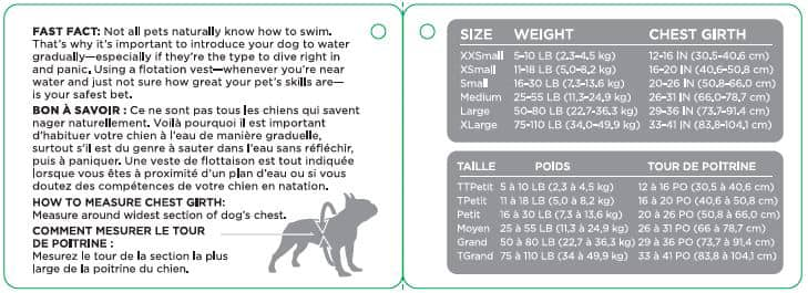 petco dog swim vest