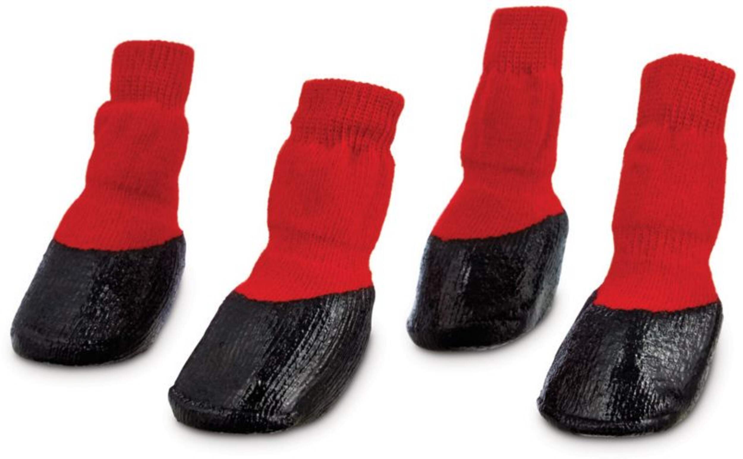 Petco Weatherized Dog Socks, Water Resistant with Rubberized Sole, Red, Large Front_Angled_Left