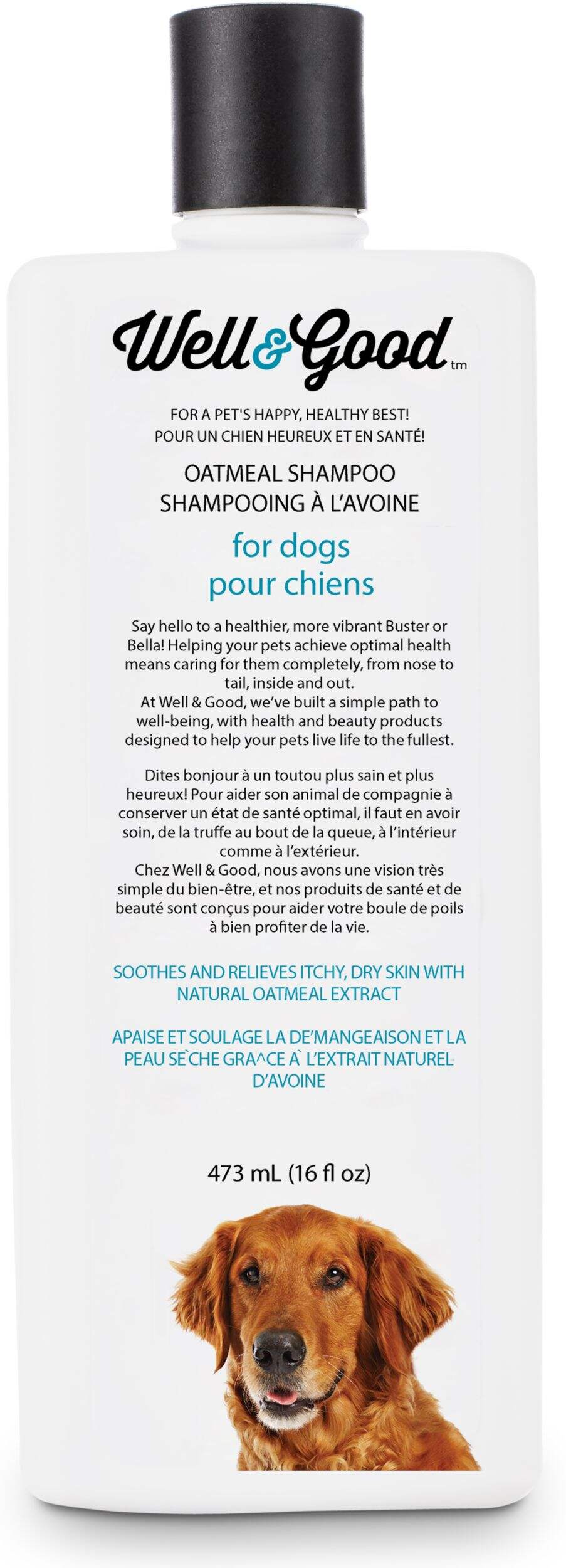 Well & Good Medicated Oat Shampoo, Scented & AntiItch, 473mL