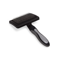 Well & Good Cushion Slicker Brush, Large, Black Front_Angled_Right