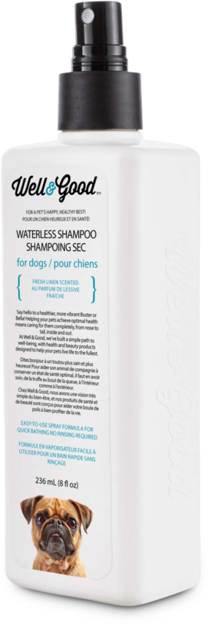 Petco Well & Good Waterless Dog Shampoo Spray, Scented, 236mL