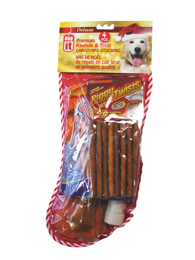 Christmas Dog Rawhide Treat Stocking Canadian Tire