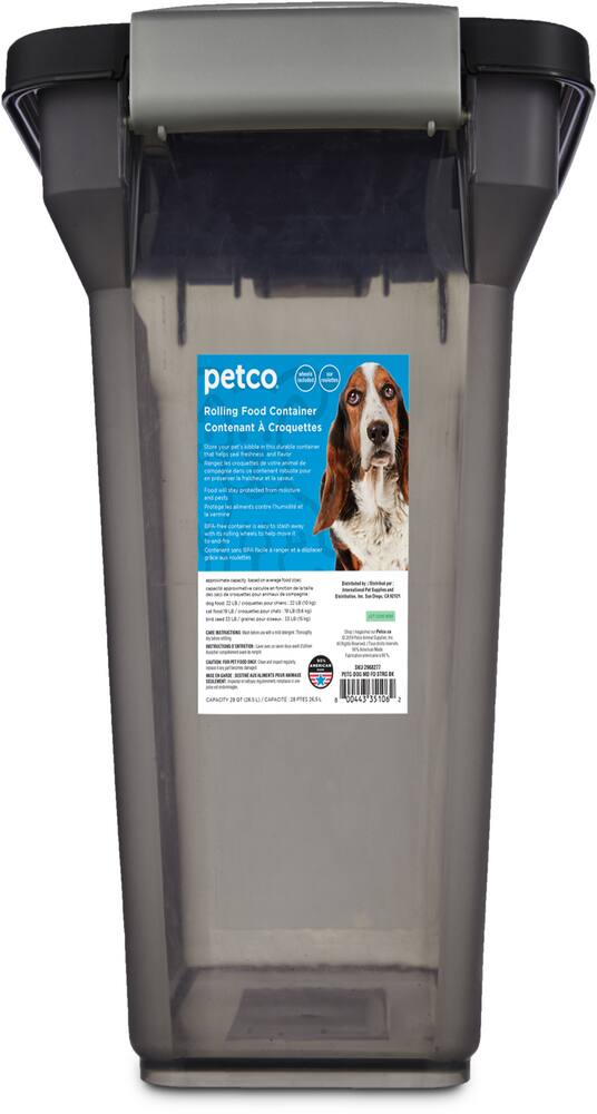 dog food container black